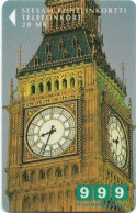 Finland - Turku (Magnetic) - D345D - Big Ben, Cn.7020, Exp.12.1999, 20Mk, 4.000ex, Used - Finlande