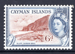Cayman Islands 1953-62 QEII Pictorials - 6d Bluff, Cayman Brac MNH (SG 156) - Cayman Islands