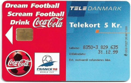 Denmark - Tele Danmark (chip) - Coca Cola France '98 - TDP227 - 05.1998, 1.000ex, 5kr, Mint A - Denmark