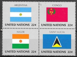 UNITED NATIONS # NEW YORK FROM 1987 STAMPWORLD 532-35** - Ongebruikt
