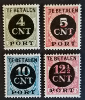 Nederland/Netherlands - Port Nrs. P65 T/m 68 (postfris Met Plakker) - Tasse