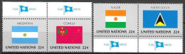 UNITED NATIONS # NEW YORK FROM 1987 STAMPWORLD 532-35** - Unused Stamps