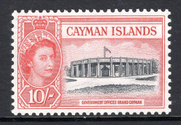 Cayman Islands 1953-62 QEII Pictorials - 10/- Government Buildings MNH (SG 161) - Cayman Islands