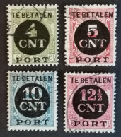 Nederland/Netherlands - Port Nrs. P65 T/m 68 (gestempeld/used) - Portomarken