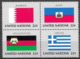 UNITED NATIONS # NEW YORK FROM 1987 STAMPWORLD 536--39** - Unused Stamps