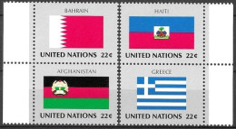 UNITED NATIONS # NEW YORK FROM 1987 STAMPWORLD 536--39** - Unused Stamps