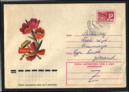 RUSSIA USSR Stationery USED ESTONIA AMBL 1359 AIAMAA May Day Celebration Flowers Tulips - Non Classés