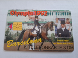 DUITSLAND/ GERMANY  CHIPCARD /OLYMPIA 1992/ BARCELONA     / 1000 EX   / 3 DM  CARD / O 2226  / MINT   CARD     **16118** - S-Reeksen : Loketten Met Reclame Van Derden