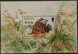 JERSEY / YT BF 13 / FAUNE - ANNEE DU RAT - PAPILLON / NEUF ** / MNH - Chinese New Year