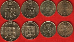Macau Set Of 4 Coins: 5 - 20 Avos 1967-1993 UNC - Macau