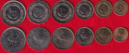Libya Set Of 6 Coins: 1 - 100 Dirhams 1979 UNC - Libia