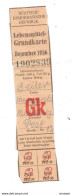 *DDR  Lebensmittel Grunkarte December 1956 - Other & Unclassified