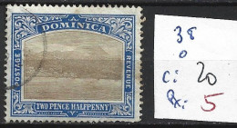 DOMINIQUE 38 Oblitéré Côte 20 € - Dominica (...-1978)