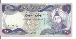 IRAK 10 DINARS 1980-82 VG+ P 71 - Irak