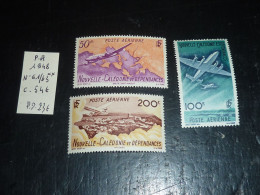 NOUVELLE-CALEDONIE ET DEPENDANCES TIMBRE POSTE AERIENNE 1948 N°61/63 - NEUF SANS CHARNIERE (CV) - Ongebruikt