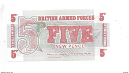 *great Britain Britisch Army Forces Sixth Series 5 Pence  ND  M44 - British Troepen & Speciale Documenten