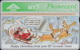 UK Phonecard - L&G - Bti041 - 10 Units - Happy Chistmas 1992 - Comic- BT Account Team - 271E - Mint - BT Edición Interna