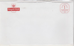 Royal Mail Cancel Postage Paid Edinburgh Printed In Red Port Payé Du Service Philatélique De Grande Bretagne - Dienstmarken