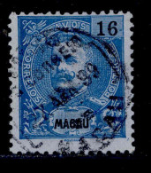 ! ! Macau - 1898 D. Carlos 16 A - Af. 87 - Used (cc 065) - Gebraucht