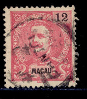 ! ! Macau - 1898 D. Carlos 12 A - Af. 85 - Used (cc 066) - Usati