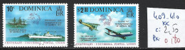 DOMINIQUE 409-10 ** Côte 2.50 € - Dominica (...-1978)