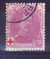 BELGIQUE COB 131, Obl,   (6C93) - 1914-1915 Rotes Kreuz