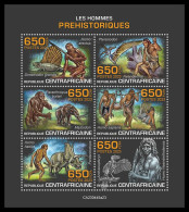 CENTRAL AFRICAN 2023 MNH Prehistoric Peoples Prähistorische Menschen M/S – OFFICIAL ISSUE – DHQ2401 - Prehistory