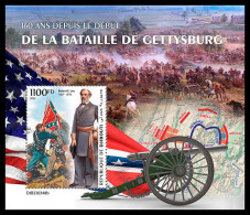 DJIBOUTI 2023 MNH 160 Years Battle Of Gettisburg S/S – OFFICIAL ISSUE – DHQ2401 - Indépendance USA