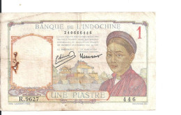 INDOCHINE 1 PIASTRE 1949 VF P 54 - Indochina