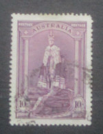 AUSTRALIA    1937    10/- Purple   Ord Paper    USED - Oblitérés