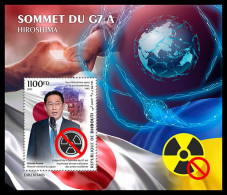 DJIBOUTI 2023 MNH G7 Summit Hiroshima G7 Gipfel S/S – IMPERFORATED – DHQ2401 - Andere & Zonder Classificatie