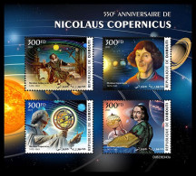 DJIBOUTI 2023 MNH 550 Years Nicolaus Copernicus Astronom M/S – IMPERFORATED – DHQ2401 - Astronomie