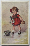 PC ILLUSTRATORS SIGNED WALLY FIALKOWSKA GIRL TOY  1923. - Fialkowska, Wally