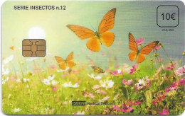 Spain - ISERN Medical - Insects #12, Butterflies & Flowers, 10€, 06.2016, 40.000ex, Used - Andere & Zonder Classificatie