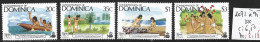 DOMINIQUE 1092 à 95 ** Côte 6.50 € - Dominique (1978-...)