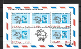 GHANA 1971: Bloc "100 Ans UPU" Neufs** - UPU (Wereldpostunie)