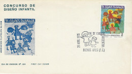 Buenos AIres 1975 Concours De Dessin D'enfants Art Enfant Jeunesse - FDC