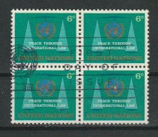 Verenigde Naties New York Y/T 191 (0) In Blok Van 4. - Used Stamps