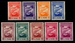 ! ! St. Thomas - 1938 Air Mail Short "S.TOMÉ" (Complete Set) - Af. CA 01 To 09 - MLH (cc 075XV) - St. Thomas & Prince