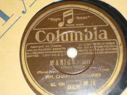 Disque 78 Tours Scene Du Film  Marius ACTE 3 1931 - 78 T - Disques Pour Gramophone