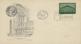 Buenos AIres 1954 Centenaire De La Bourse Du Commerce De Buenos Aires économie - FDC