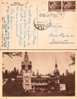 ROMANIA : SINAIA La BUCUREST! - INFLATION PERIOD : 1947 - POSTCARD With 2 STAMPS - RATE : 20.000 LEI - RRR !!! (am879) - Covers & Documents