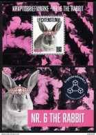 LIECHTENSTEIN 2023, The Rabbit Crypto Stamp N° 6 Mint NH Souvenir Sheet***SOLD OUT - Ongebruikt