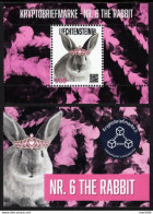 LIECHTENSTEIN 2023, The Rabbit Crypto Stamp N° 6 Mint NH Souvenir Sheet***SOLD OUT - Nuovi