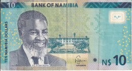 BILLETE DE NAMIBIA DE 10 DOLLARS DEL AÑO 2015  (BANKNOTE) GACELA-DEER - Namibia