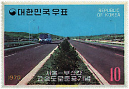 43734 MNH COREA DEL SUR 1970 APERTURA DE LA AUTOPISTA SEUL-PUSAN - Corée Du Sud