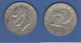 America Dollar 1976 Eisenhower USA Nickel Coin - 1971-1978: Eisenhower