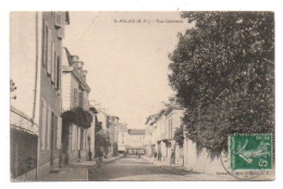 Carte Postale Ancienne - Circulé - Dép. 64 - SAINT PALAIS - Rue GAMBETTA - Petite Cassure Haut Gauche - Saint Palais