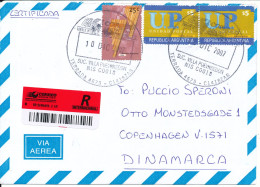 Argentina Registered Air Mail Cover Sent To Denmark 10-12-2007 - Airmail