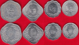 Myanmar Set Of 4 Coins: 1 - 25 Pyas 1966 - Birmania